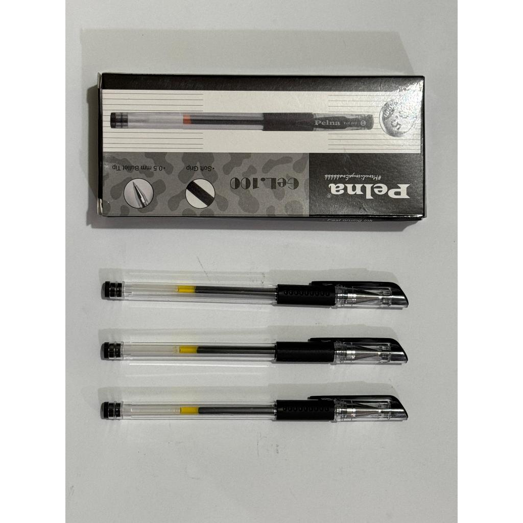 

(1 Kotak) Pulpen Pelna Gel 100 / Gel Pen 0.5mm Pelna Gel 100