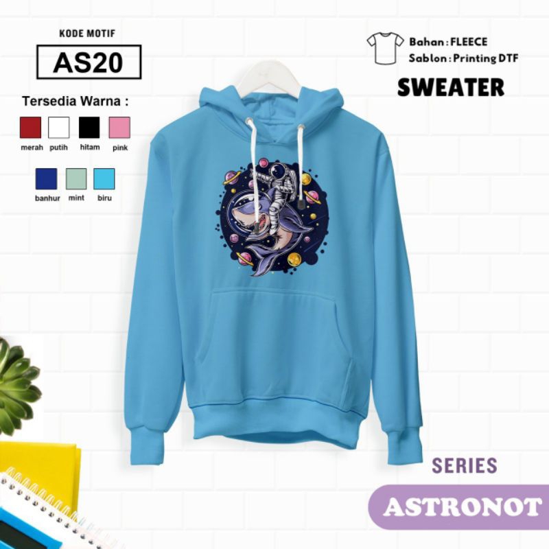 HOODIE SWEATER ANAK MOTIF ASTRONOT