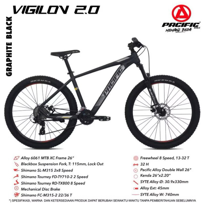 Sepeda Pacific 26 Inch MTB VIGILON 2.0
