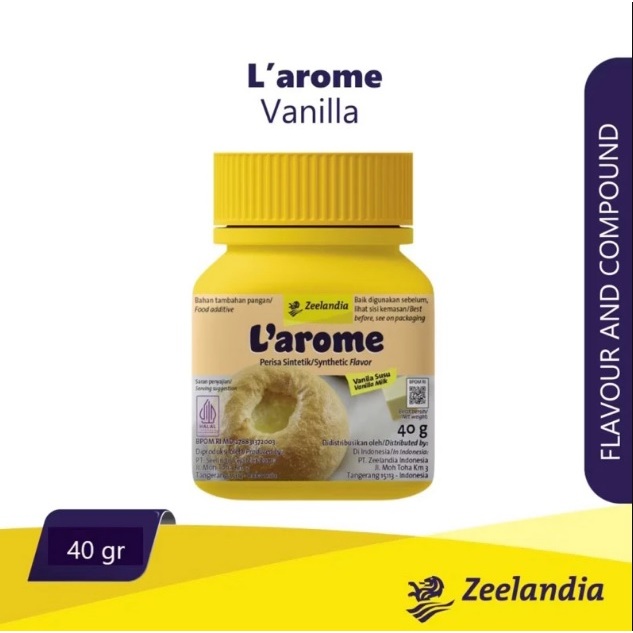 L'arome / Larome Perisa / Pasta Vanilla Milk 40gr / Perisa Vanilla Bubuk