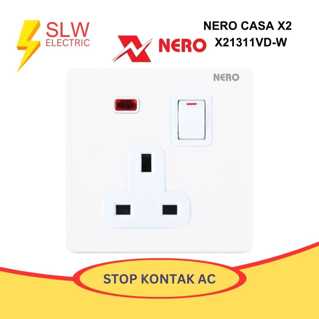 NERO X2 CASA STOPKONTAK AC WHITE X21311VD-W
