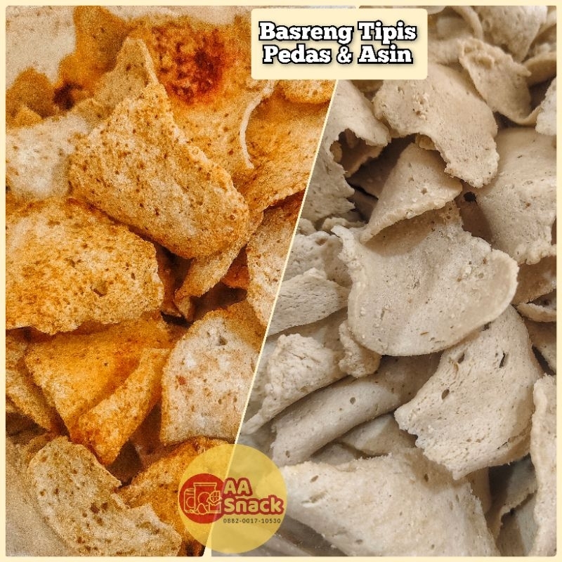 

Basreng Tipis Asin (BTA) & Basreng Tipis Pedas (BTP)