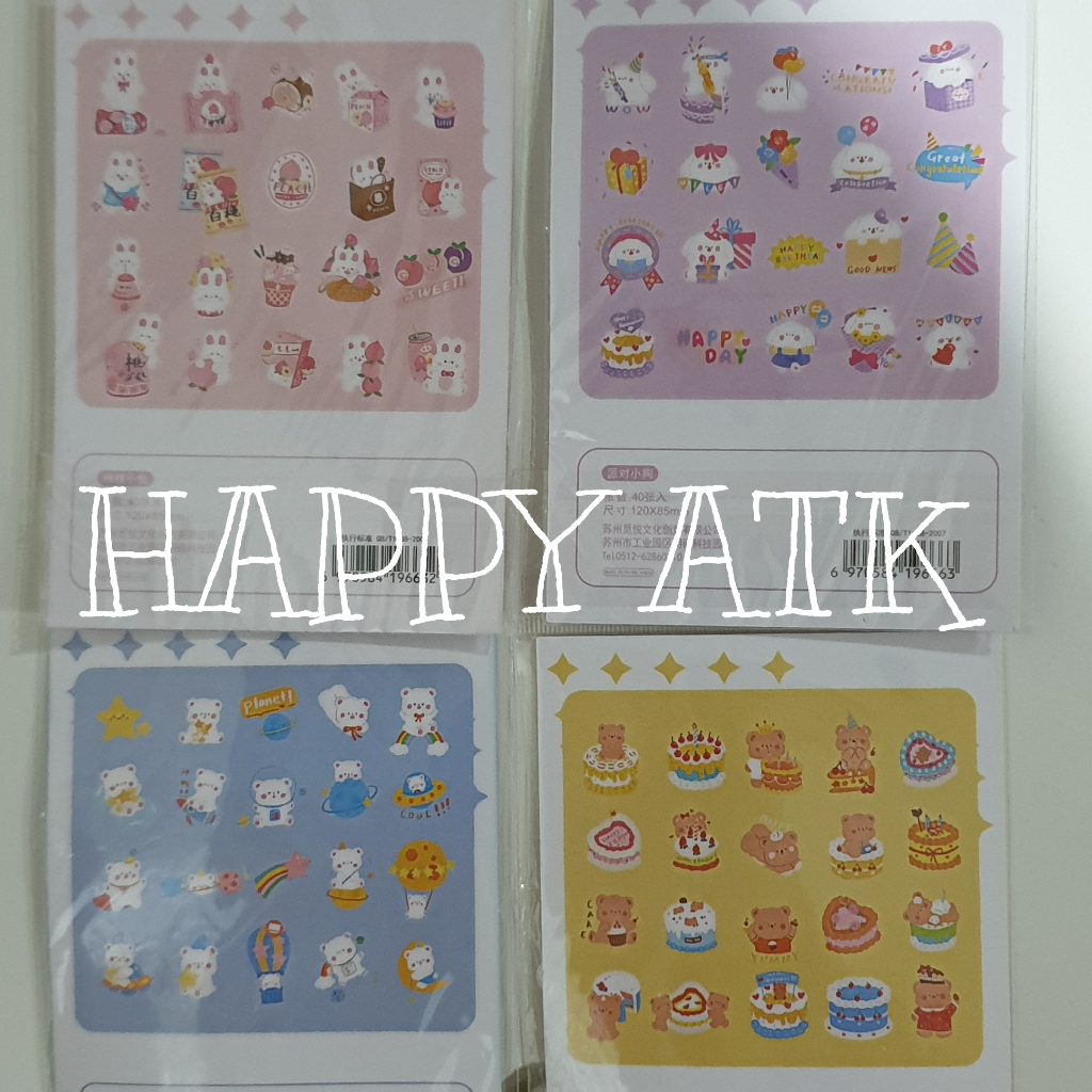 

STICKER ROSYPOSY / STIKER / TEMPELAN / GAMBAR TEMPEL MOTIF MIX KARAKTER - 40 LEMBAR