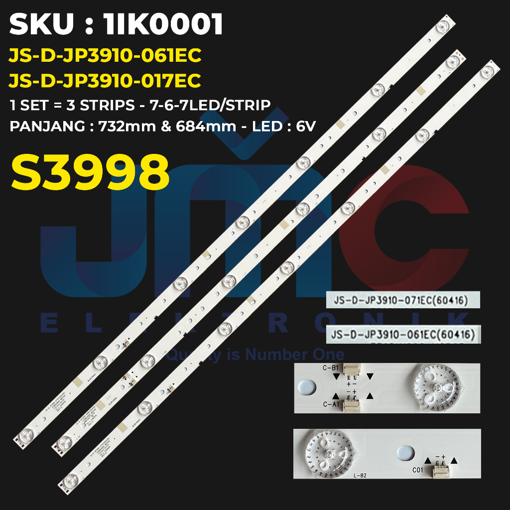 Backlight TV Ichiko 39 Inch S3998 3998