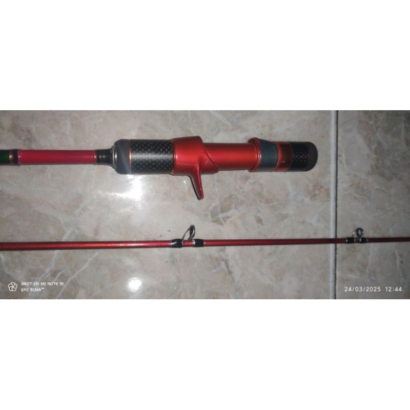 1 Set joran + Reel Over Head (OH) LIGHT SLOW JIGGING custom Full Fuji