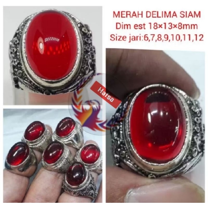 CINCIN BATU MERAH DELIMA SIAM
