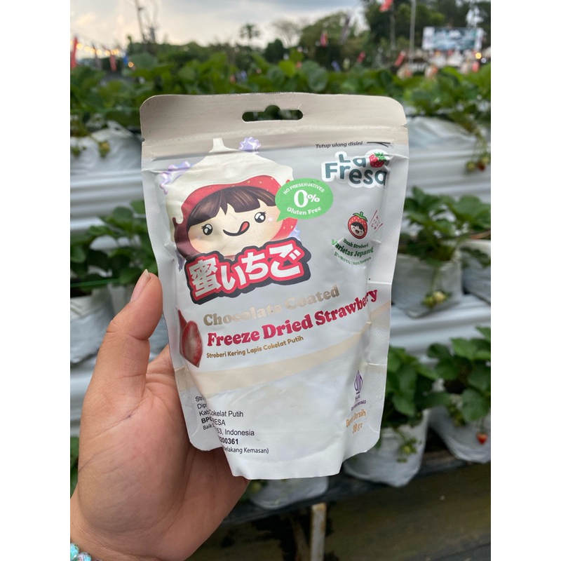 

Freeze dried strawberry