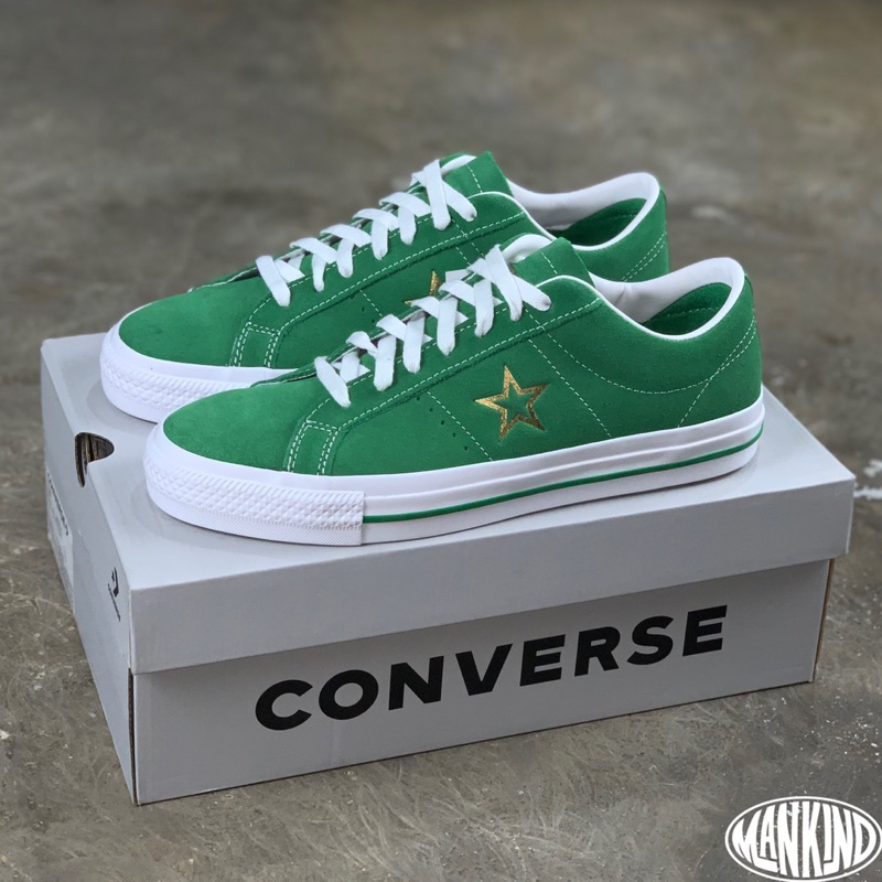 CONVERSE ONE STAR PRO OX GREEN/WHITE/GOLD