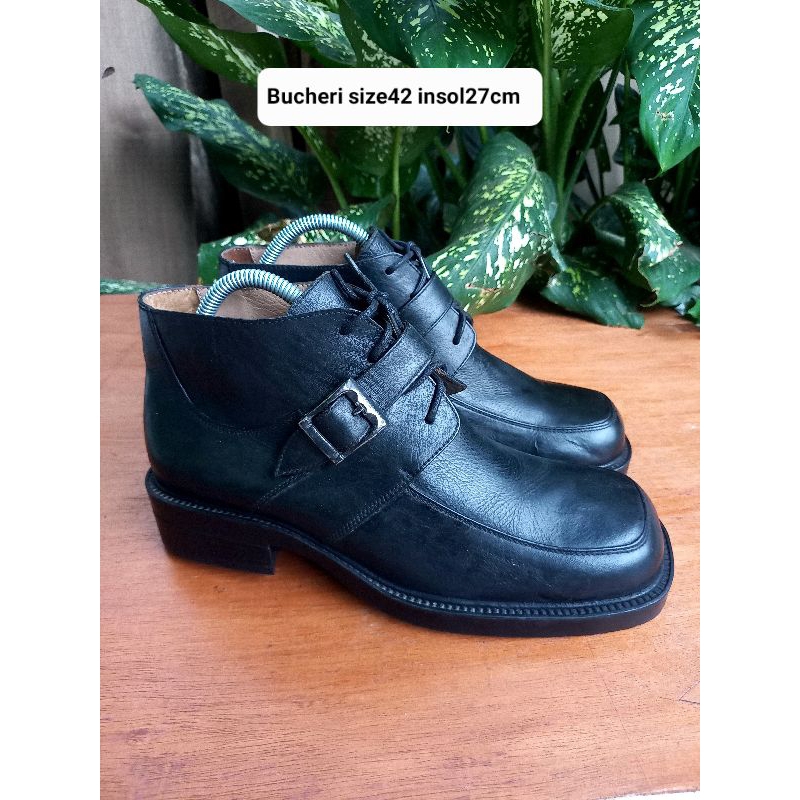 sepatu oxford pria merk Bucheri size42 insol27cm