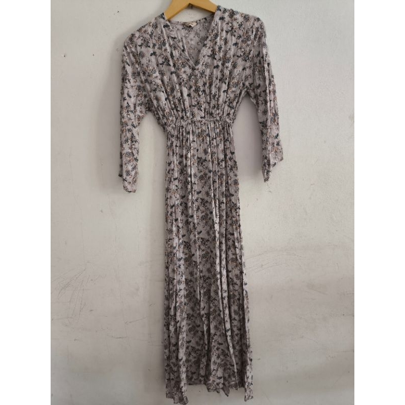 daster putih panjang 1-2 meter