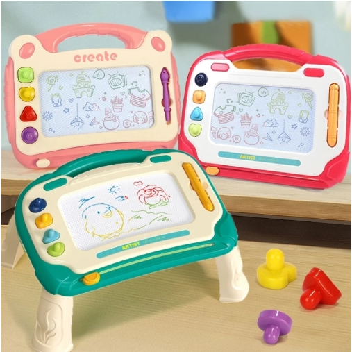 

Meja Belajar Anak Drawing Board Table Magnetik Portable Lukisan Mewarnai Papan Tulis Gambar Anak