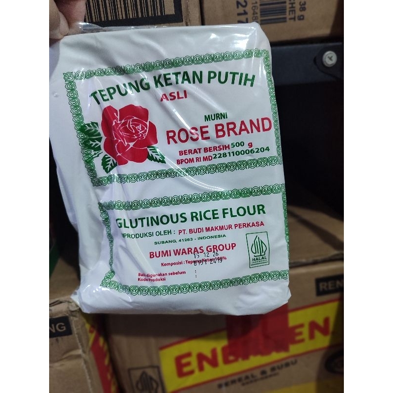 

Tepung Ketan Putih Cap Rose brand 500 gr