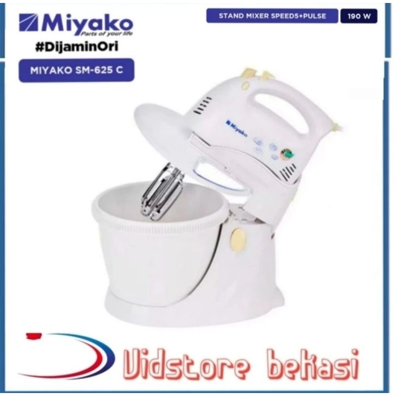 MIYAKO STAND MIXER SM 625 -putih/MIYAKO SM 625/STAND MIXER MIYAKO/MIXER MIYAKO