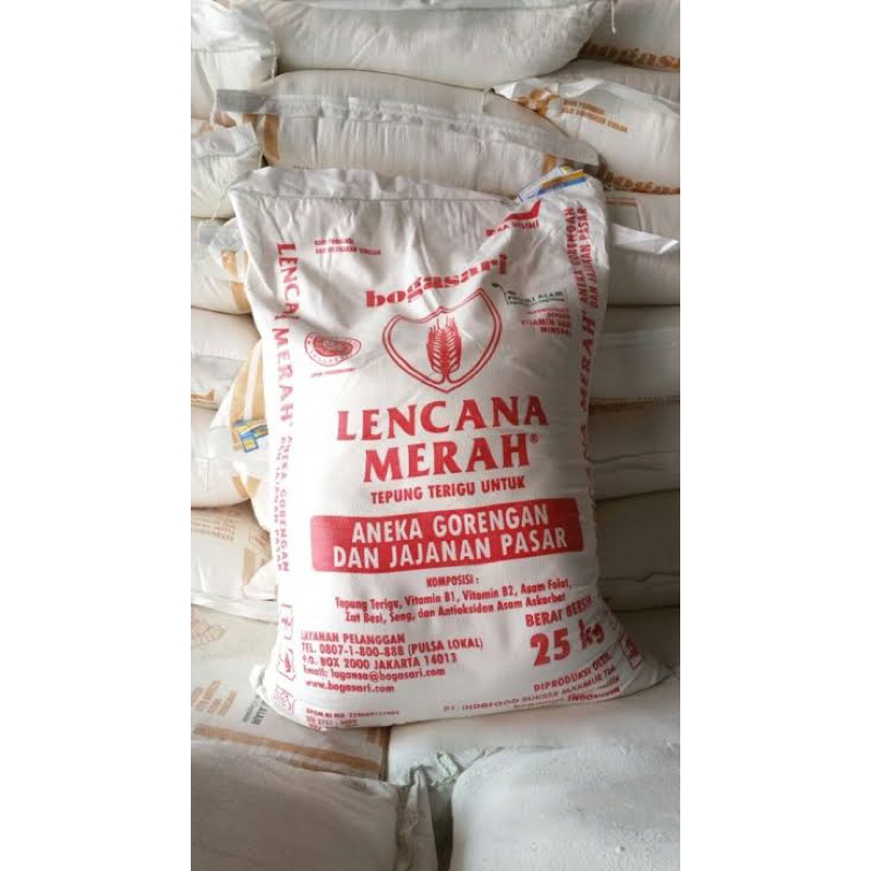 Tepung Terigu Lencana Merah 25kg 1 Karung