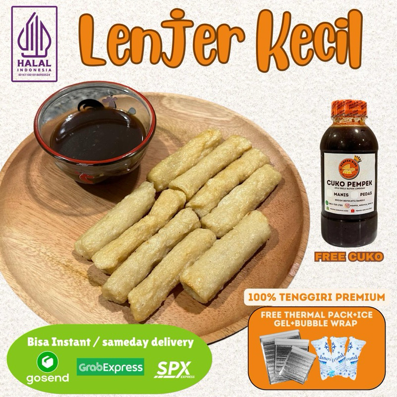 

[Halal] Pempek Lenjer Kecil isi 5/10 pc Mpek Mpek Palembang Paket Frozen Beku Free Packing - Pempek Keju King