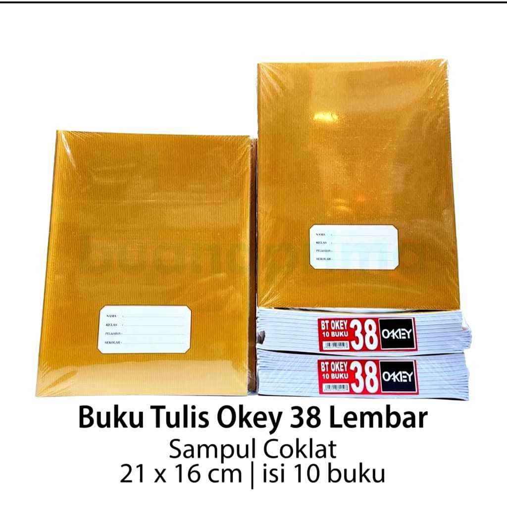 

BUKU TULIS BERGARIS KIKY OAKEY OKEY ISI 38 LEMBAR SAMPUL COKLAT KRAFT POLOS / BUKU TULIS MOTIF Sampul