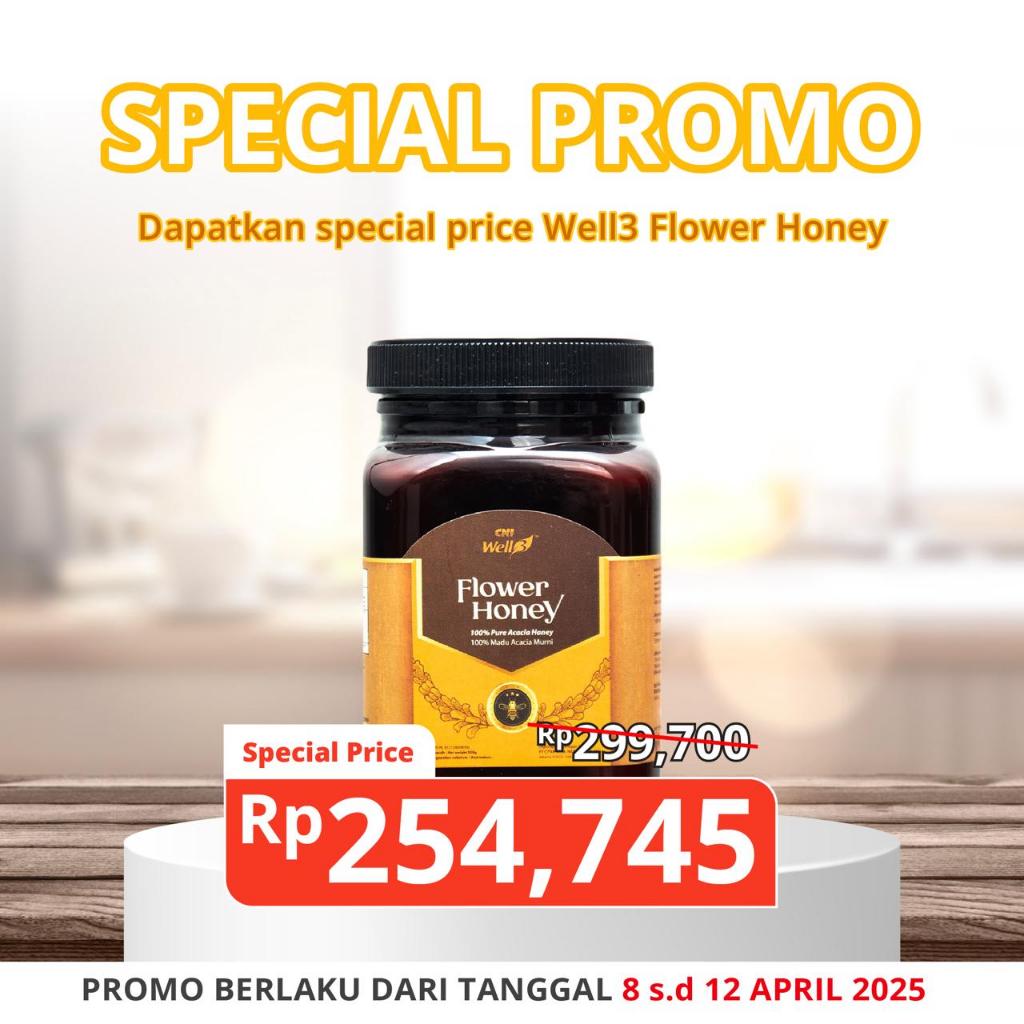 

CNI WELL3 100% Madu Organik Akasia Murni Pure Acacia Flower Honey Kaya Antioksidan