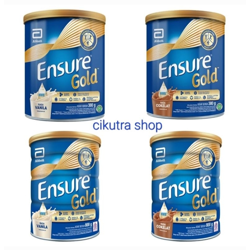 

Ensure Gold Vanila/Coklat 380gr/800gr