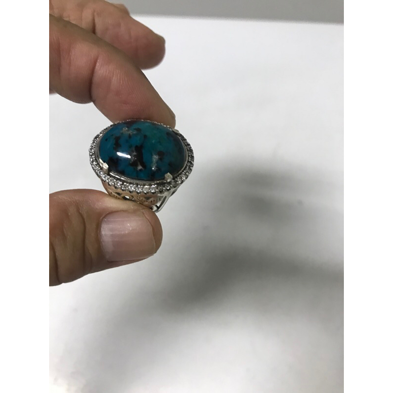 Batu bacan ring perak