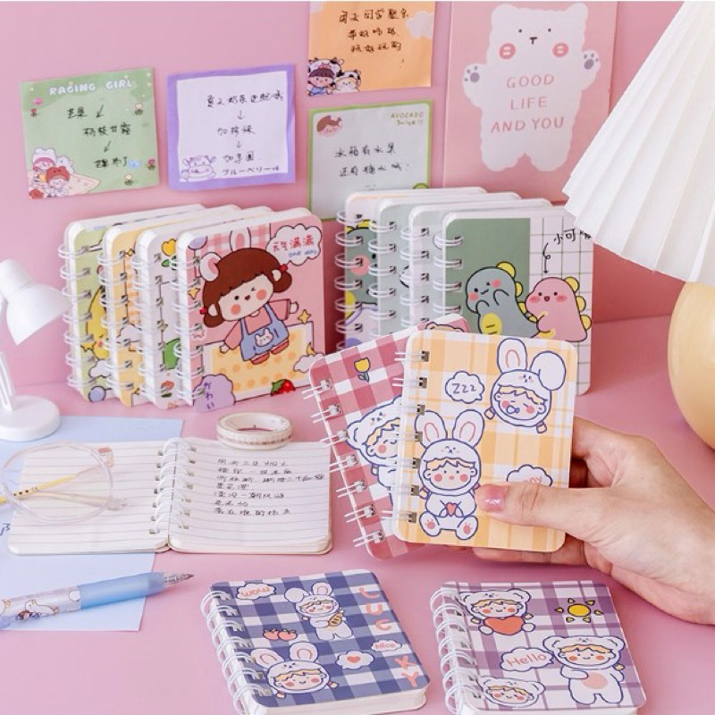 

Mini Notebook Spiral Lucu – Buku Catatan Kecil Motif Karakter | Pocket Note Imut