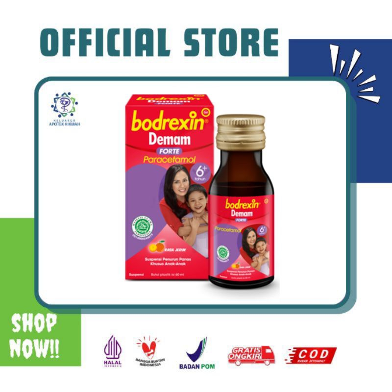 Bodrexin demam forte paracetamol syrup