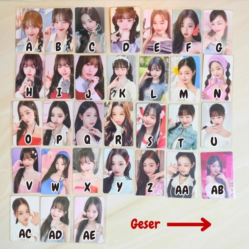 Ive pc Official Photocard Wonyoung Yujin Rei Gaeul Liz Leeseo alive Japan lenti lenticular jp concer