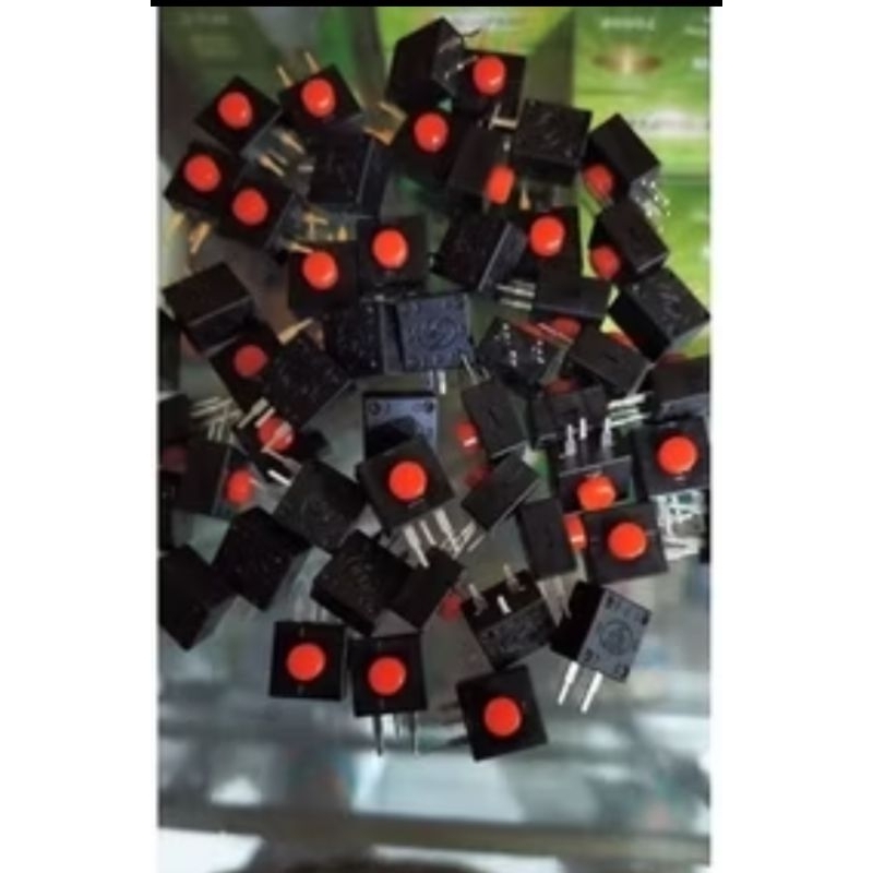 10 pcs saklar,switch 3 pin push on-on-off senter