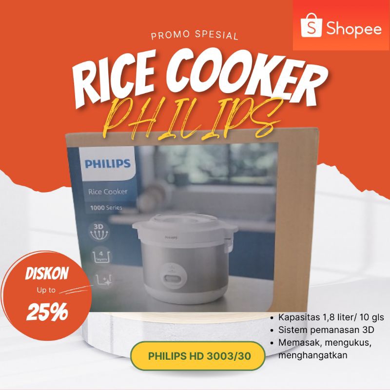 Rice Cooker Phillips HD 3003/30