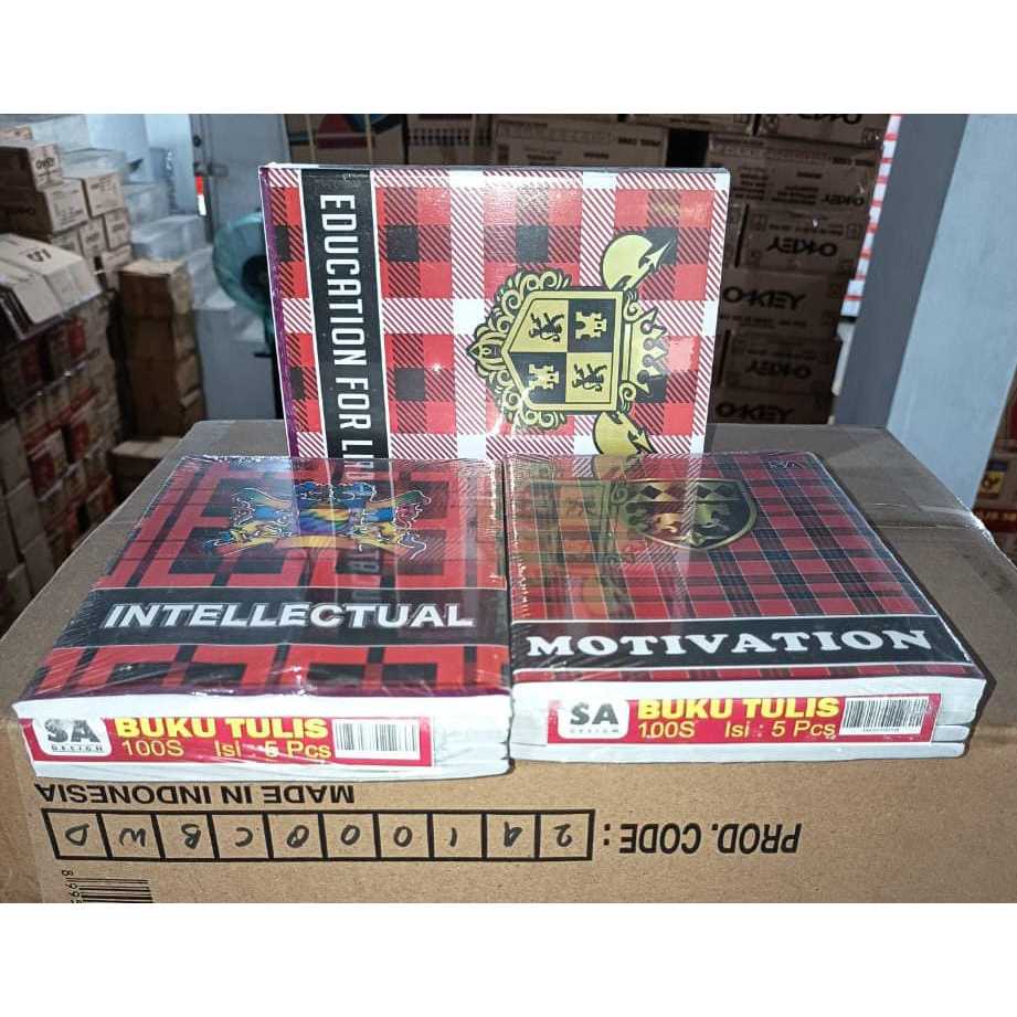 

BUKU TULIS MERK SA ISI 100 LEMBAR SAMPUL CAMPUS