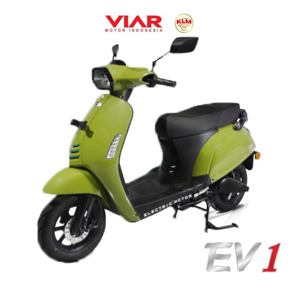 MOTOR LISTRIK VIAR EV1 WARNA ARMY VIAR MOLIS MEDAN READY ARMY TERBARU