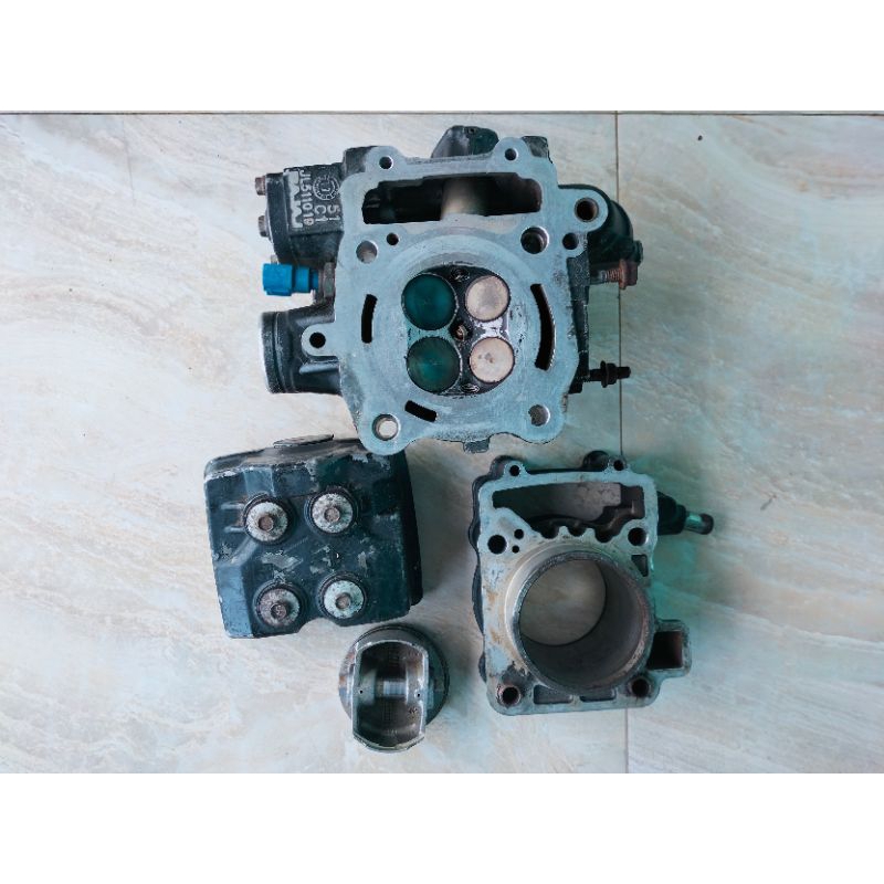 BLOK HEAD/ BLOK KLEP BAJAJ PULSAR CC 250 SATU SET