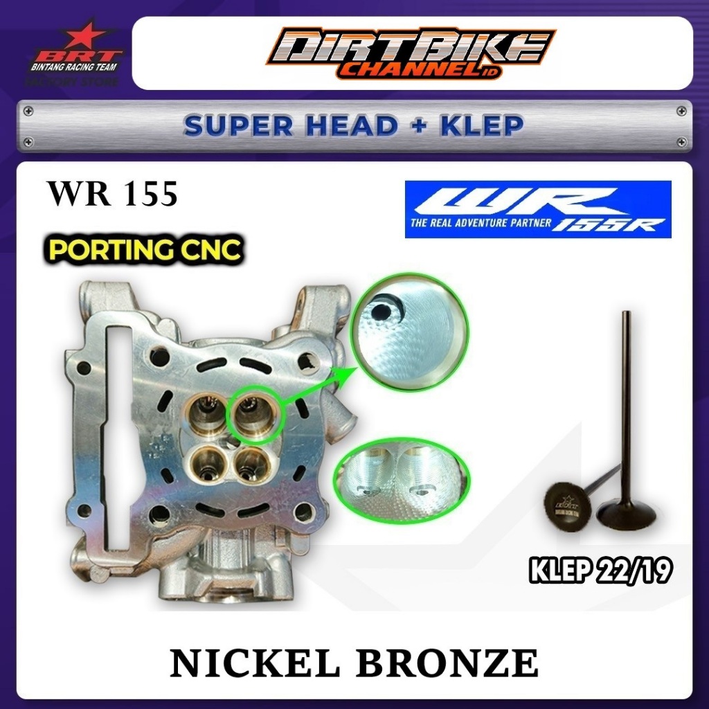 Super Cylinder Head BRT Porting CNC WR 155 R15 VVA AEROX NMAX New Old MT15 XSR 155 LEXI 22 19