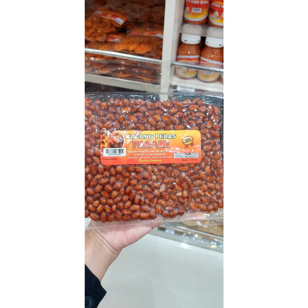 

Kacang pedas Pasari khas Lampung yang pedas dan gurih