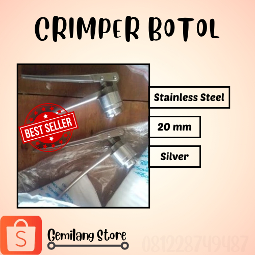 Crimper Botol Vial 20 mm Stainless Steel