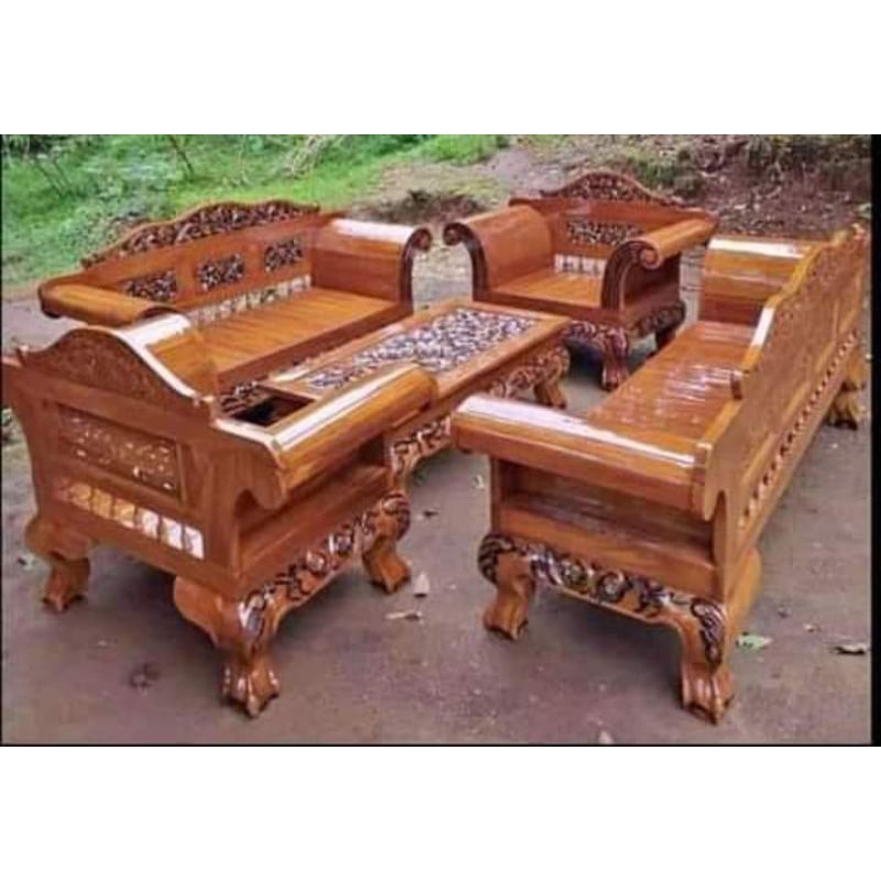 Kursi tamu madura kuku macan ukiran mebel jepara