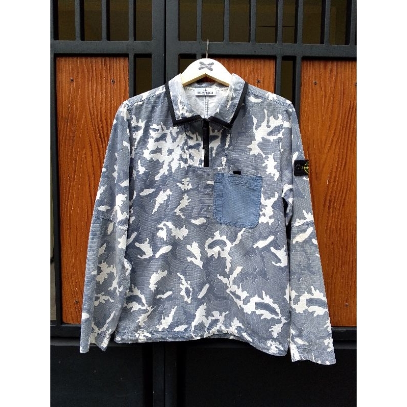 halfzip stone island camo