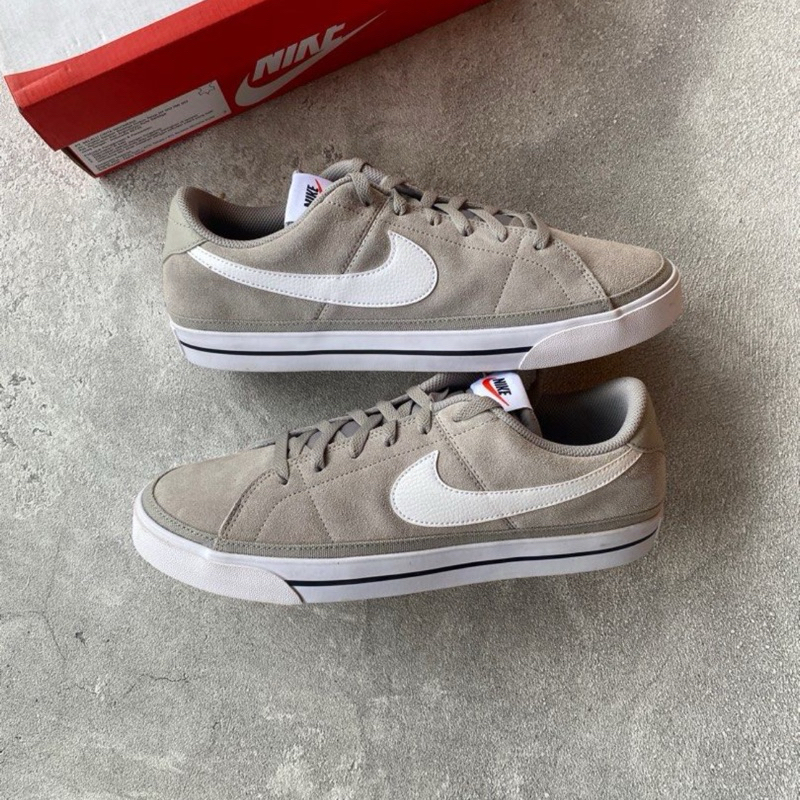 Nike Court Legacy Suede Cobble Stone Gray White Black