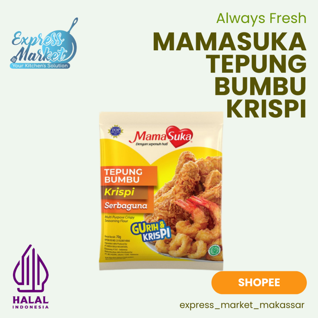

Mamasuka Tepung Bumbu Krispi Serbaguna