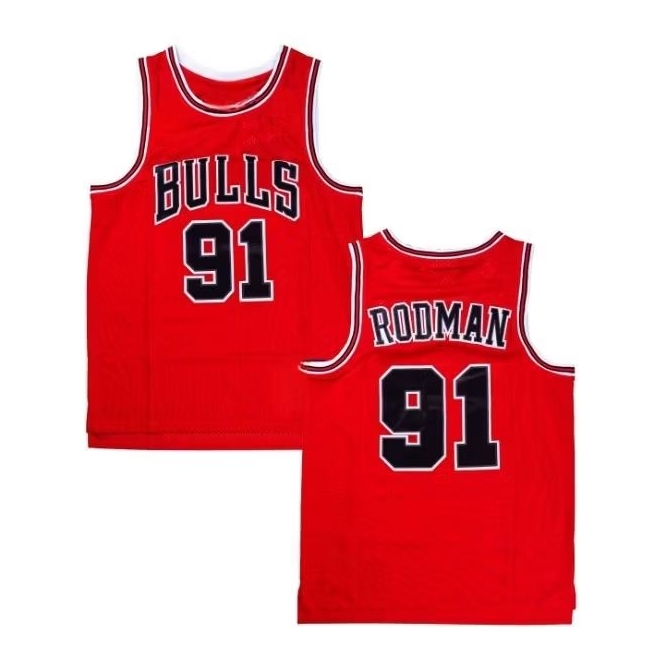 BORDIR Baju Jersey Basket Retro Bulls Dennis Rodman Classic