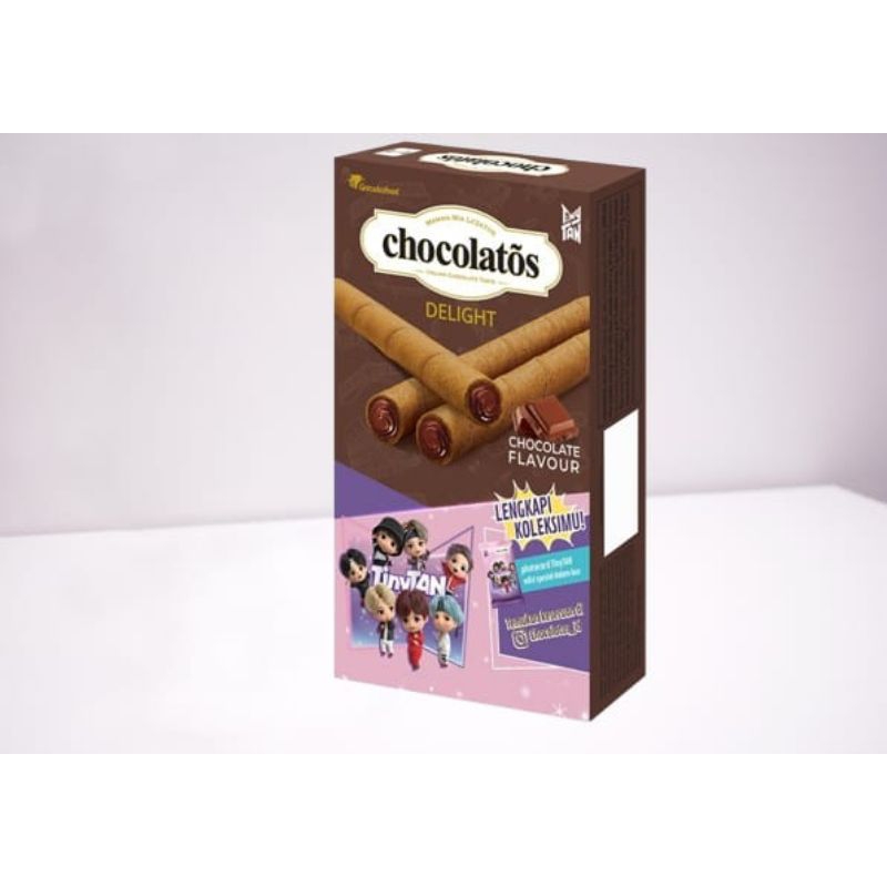 

Chocolatos Delight wafer Roll cokelat 90g