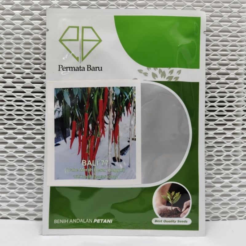 (BISA COD) 10 GRAM - BENIH BIBIT CABE MERAH BESAR F1 "BALI 77" - PERMATA BARU