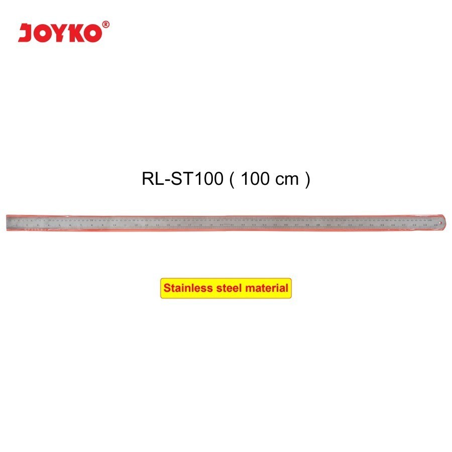 

Joyko Stainless Steel Ruler Penggaris Besi 100cm