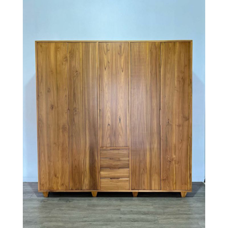 Lemari pakaian 5 pintu minimalis modern