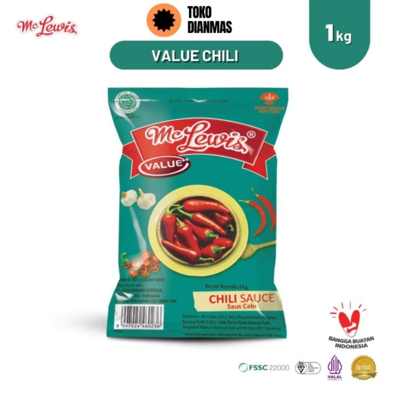 

Mc Lewis Saos Cabai Value 1 KG