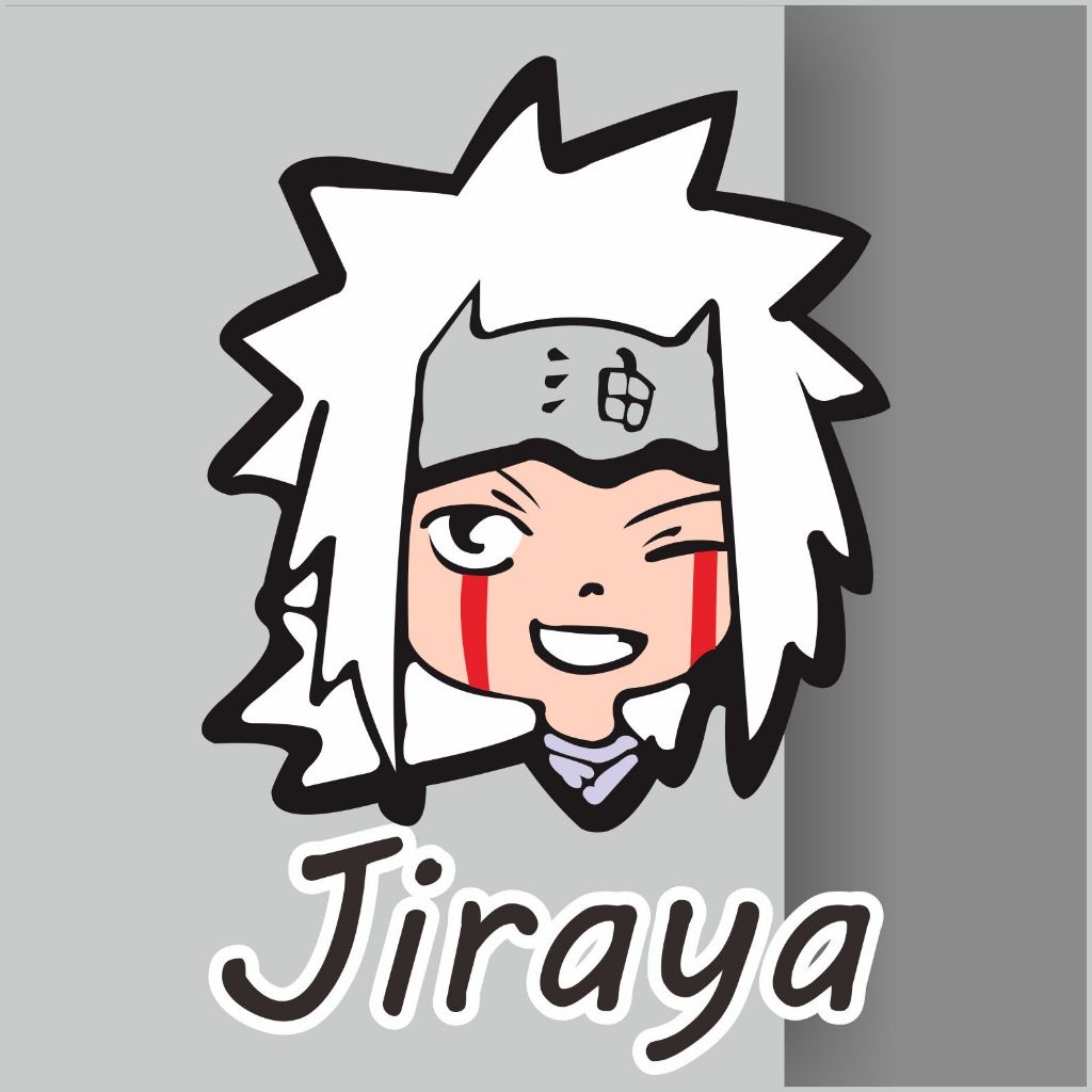 

Stiker Anime Jiraya Naruto Shipuden Sticker Anime Satuan Anti Air Sticker Tumblr Laptop Stiker Koper Helm
