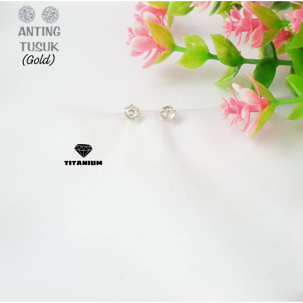 Anting Tusuk Giwang Tindik Anak Bayi  tidak alergi ada surat toko