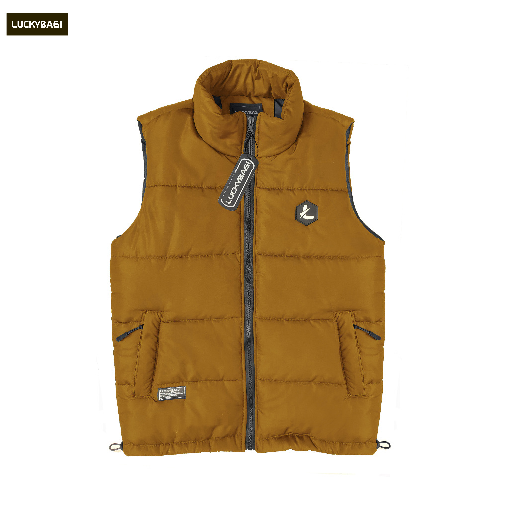 Luckybagi Vest Puffer Rompi Gelembung Vest Motor Rompi Pelindung Dada Vest Anti Angin