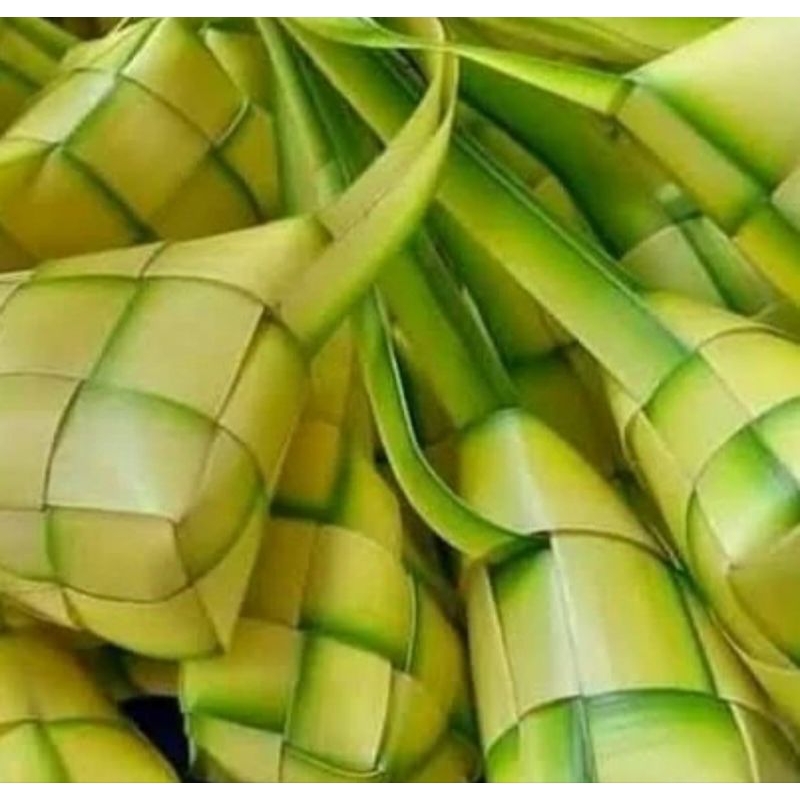 

cangkang ketupat/ketupat kosong tinggal isi
