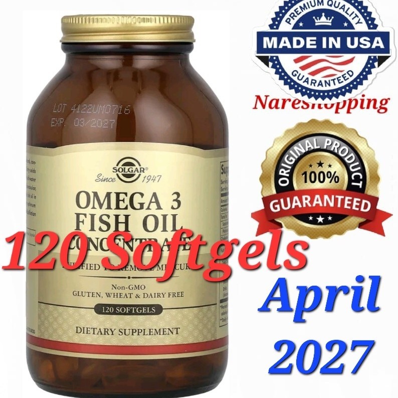 Solgar, Omega-3 Fish Oil Concentrate, 120 Softgels 2000 mg