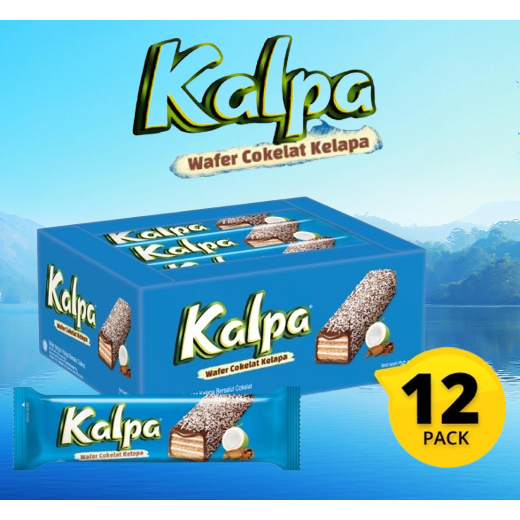 

Kalpa Wafer Cokelat Kelapa 1 Box 12 Pcs